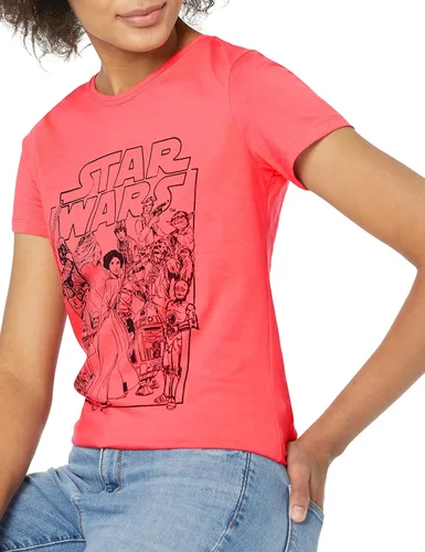 Miniatura 4 de Tienda Essentials Disney Marvel Star Wars Camisetas de manga corta con cuello redondo para mujer, paquete de 2