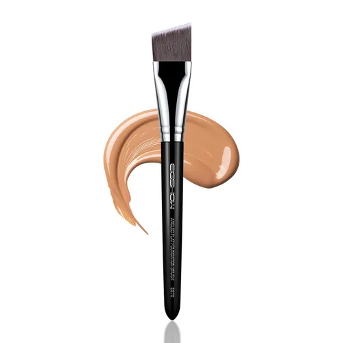 Miniatura 14 de EIGSHOW - Brocha de base plana, brocha de maquillaje para líquidos, crema, máscara, mezcla sin rayas, vegano y libre de crueldad (F615)
