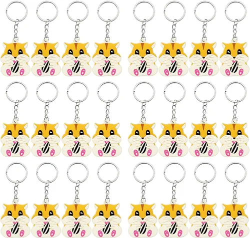Miniatura 11 de Paquete de 24 bonitos llaveros para fiestas de abejas de miel, abejorro, mamá a abeja, Oh Babee, Baby to Bee baby shower, abeja adulta, abeja reina