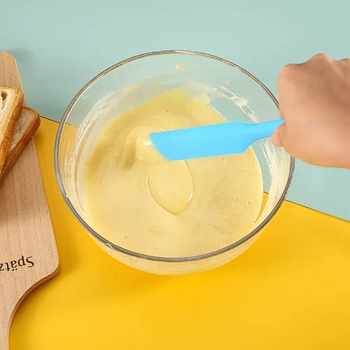 Miniatura 3 de Espátulas pequeñas de silicona a granel para cocina, hornear, glaseado de pasteles, artesanía de resina (juego de 6), mini herramienta raspadora