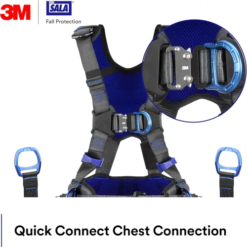 Miniatura 4 de 3M Unisex Dbi-sala 3m Exofit X300 X-style Tower Climbing Safety Harness With Rigid Seat Sling
