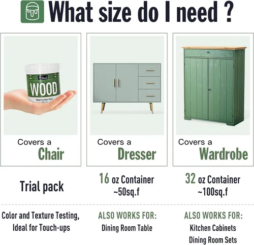 Miniatura 5 de DWIL Pintura para Muebles con Acabado Mate - Pintura para Madera de 16 Oz para Gabinetes, Puertas, Mesas y Cómodas Renovación - A Base de Agua, No