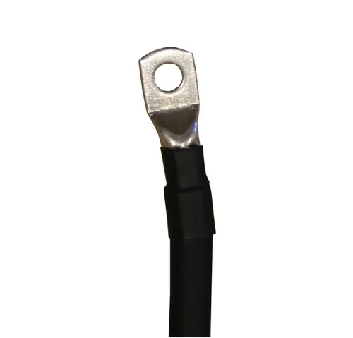 Miniatura 2 de Cables inversores de batería de cobre puro calibre 4 AWG de 1 pie con 3/8 lengüetas de cobre puro para energía solar, RV, automóvil, automóvil