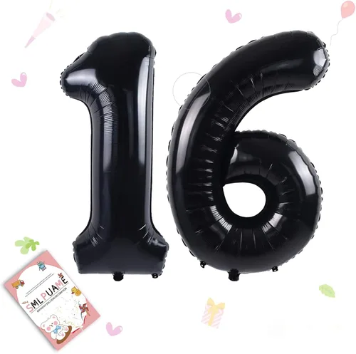 Miniatura 121 de Globos de números de 40 pulgadas del 0 al 9 dorados grandes del número 0, globos digitales para suministros de decoración de celebración de fiesta