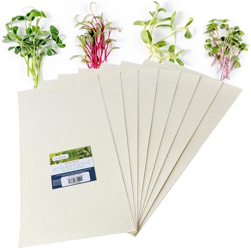 Handy Pantry Micro-Mats - Almohadillas hidropónicas de cultivo - para producción orgánica - Paquete de 100 - Germinación de plantas y semillas: