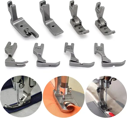 Miniatura 6 de Juego de 28 prensatelas industriales compatibles con JUKI DDL-555 DDL-5550 DDL-5600 DDL-8300 Singer 188K 191D 195K 196K Brother B705 B70 7B715 B716