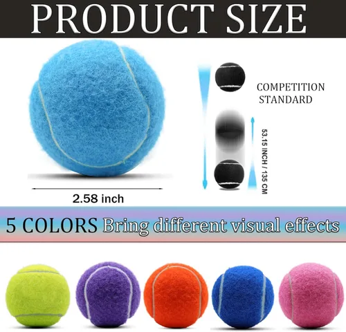Miniatura 4 de Swingers Pelotas de tenis, pelotas de ejercicio de entrenamiento para mascotas, pelotas de tenis de práctica de alta elasticidad para principiantes