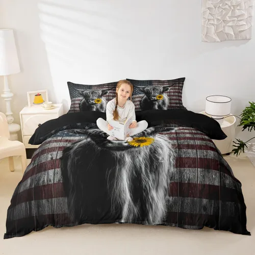 Miniatura 37 de Feelyou Juego de ropa de cama color verde azulado, tamaño individual, funda de edredón turquesa, azul, gris, grunge, degradado, para niños, niñas