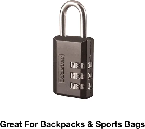 Miniatura 3 de Master Lock Cerraduras de viaje aprobadas por la TSA establece tu propia combinación, construcción de metal duradero