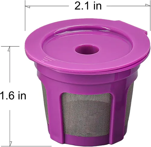 Miniatura 5 de Irmidi Paquete de 4 filtros de café K Cups compatibles con cafeteras Keurig 1.0 y 2.0 – Filtros universales Kcup para cápsulas de café recargables