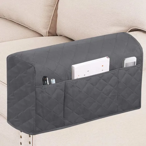 Miniatura 11 de Turquoize Fundas impermeables para reposabrazos de sillas y sofás, 2 unidades, protectores de brazo para sofá con bolsillo lateral, protector