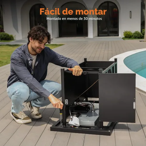 Miniatura 8 de BALI OUTDOORS - Mesa rectangular de gas propano para hoguera (42 pulgadas, 60.000 BTU)
