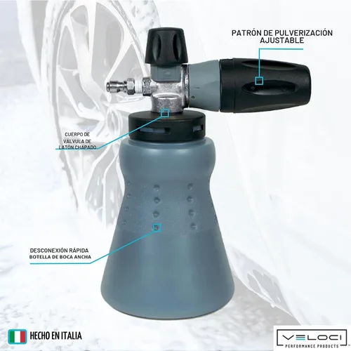 Miniatura 4 de MTM Hydro Cañón de espuma PF22 con botella de boca ancha para lavadora a presión, grado comercial