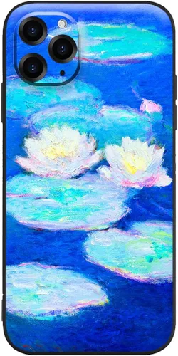 Miniatura 18 de Berkin Arts Funda de silicona compatible con iPhone 12 con protector de pantalla de flores ornamentales intrincadas rosas