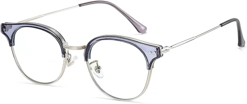 Miniatura 10 de Cyxus Cat Eye 99% Blue Light Blocking Glasses for Women, TR90 and Metal Retro Round Frame Computer Use Eyeglasses 8019