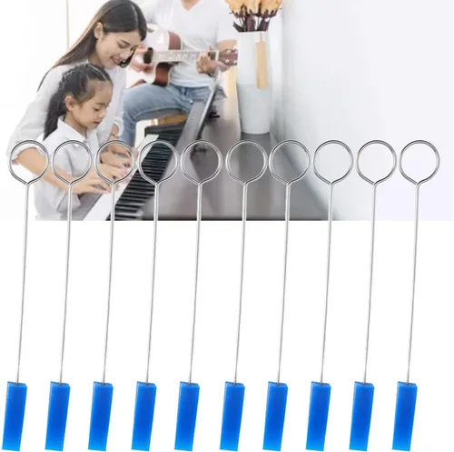 Miniatura 3 de Herramienta de fijación de silenciador de piano, silenciadores de afinación de goma, operación flexible, 10 piezas, buena elasticidad, mango