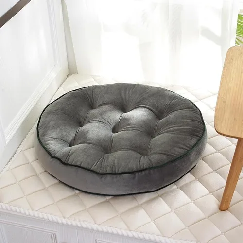 Miniatura 7 de Cojines redondos grandes para adultos, almohadas de suelo de lectura, cojines de meditación con asa para yoga, sala de estar, dormitorio, sofá
