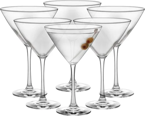 Miniatura 14 de Libbey Copas transparentes para cócteles Cosmopolitan/Martini, 8 onzas, Transparente Sin tallo Cosmopolitan 4