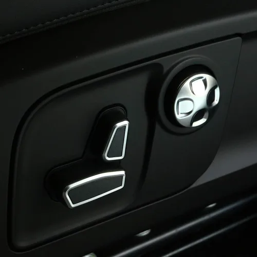 Miniatura 4 de Cubierta de botón de ajuste de asiento de coche cromada ABS para Alfa Romeo Giulia Stelvio 2017-2020