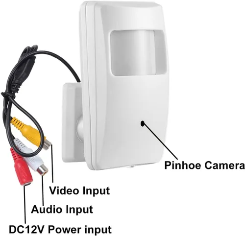 Miniatura 3 de 1/3 CCD 1000TV HD mini cámara de seguridad CCTV 0.142 in 90Degree PIR vivienda oculta cámara de vigilancia lente estenopeica para seguridad
