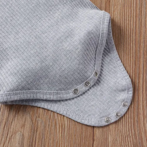 Miniatura 4 de CIYCUIT Ropa de bebé recién nacido, de punto acanalado, de manga larga, pantalones de 2 piezas para otoño e invierno