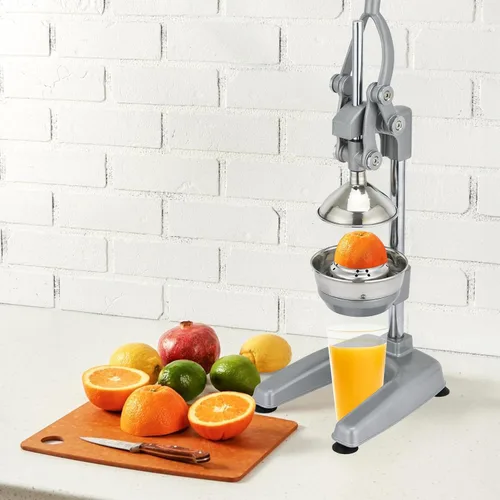 Courant Exprimidor de cítricos Exprimidor manual de grado comercial, gran tazón de jugo de frutas de 5 pulgadas, exprimidor manual de encimera de