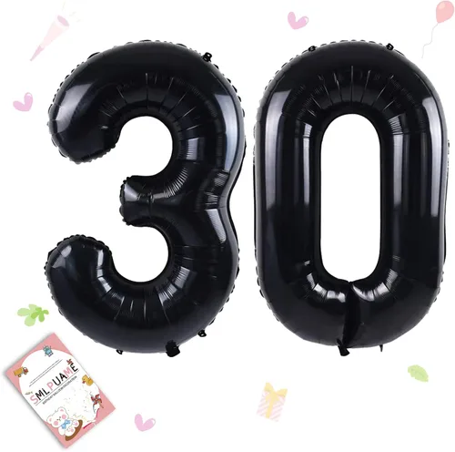 Miniatura 103 de Globos de números de 40 pulgadas del 0 al 9 dorados grandes del número 0, globos digitales para suministros de decoración de celebración de fiesta
