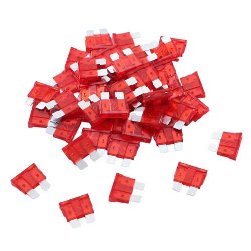 100 Pack de Fusibles Auto 10 AMP ATC/ATO Fusibles de Hoja Regular Estándar 10A para Coche, Camión, Barco, Marina, RV