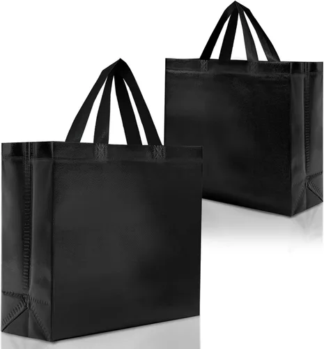 Miniatura 9 de Nush Nush Bolsas de regalo azules de tamaño mediano – Juego de 12 bolsas de regalo reutilizables azules brillantes con asas – Ideal para recuerdos