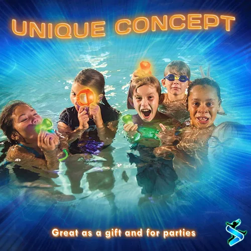 Miniatura 5 de Juguetes de piscina que brillan en la oscuridad: Starlux Pool Party Set – Up Pool Games para niños Edades 8 +, 1-8 jugadores Pulseras