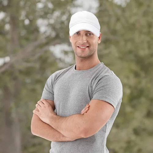 Miniatura 114 de DALIX Gorra de béisbol para papá, lisa, para hombre, mujer, algodón, ajustable, en blanco, sin estructurar, suave