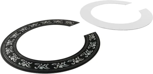 Miniatura 5 de E-outstanding 2 calcomanías autoadhesivas para guitarra con incrustaciones de roseta, para repuesto de piezas de guitarra clásica, 39 pulgadas