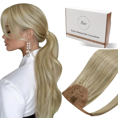 Miniatura 36 de Hetto - Extensiones de cabello humano onduladas con clip, color #2 castaño oscuro, extensiones de cabello humano natural para cabeza completa