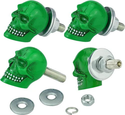 Miniatura 11 de Tornillos de fijación de placa de motocicleta, marco de placa de automóvil, tornillos de calavera, kit de tuercas de montaje, repuesto para camión