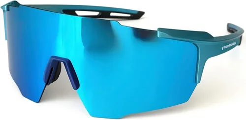 grinderPUNCH Gafas de sol deportivas ligeras para béisbol, ciclismo, protección UV, para bicicleta de montaña, correr, senderismo, pesca Azul