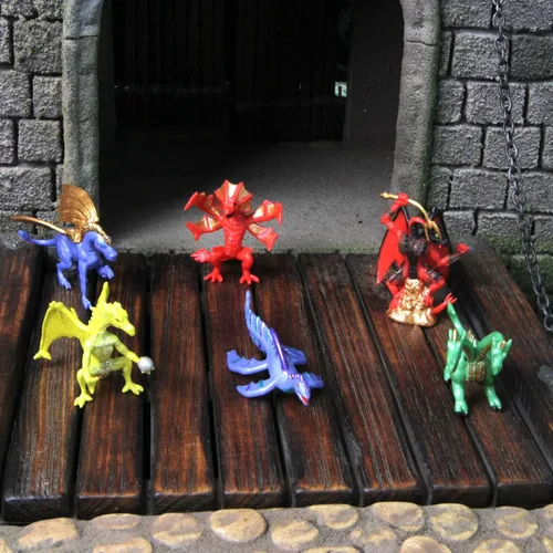 Miniatura 6 de Safari Ltd. Lair Of The Dragons Collection 1 Designer Toob - 6 figuras de dragón en miniatura para juegos temáticos de fantasía, niños, niñas