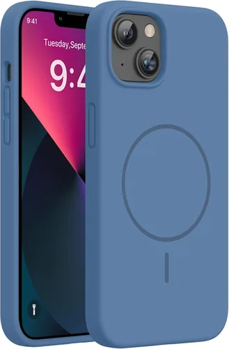 Miniatura 254 de Miracase Funda diseñada para iPhone 13, con protector de pantalla de vidrio templado, forro de microfibra suave antiarañazos, funda de goma