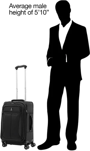 Miniatura 8 de Travelpro Tourlite Softside - Maleta expandible con 4 ruedas giratorias, maleta ligera, para hombres y mujeres, Negro