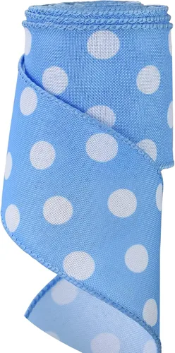 Miniatura 22 de TONIFUL Cinta de arpillera de lunares naranjas de 2.5 pulgadas, cinta con alambre de Pascua, verano, primavera para envolver regalos, hacer lazos