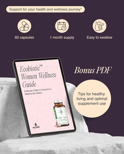Miniatura 7 de Ecosh Probiótico para mujer para el equilibrio del pH, el tracto urinario y la salud intestinal - Probióticos vaginales para mujeres