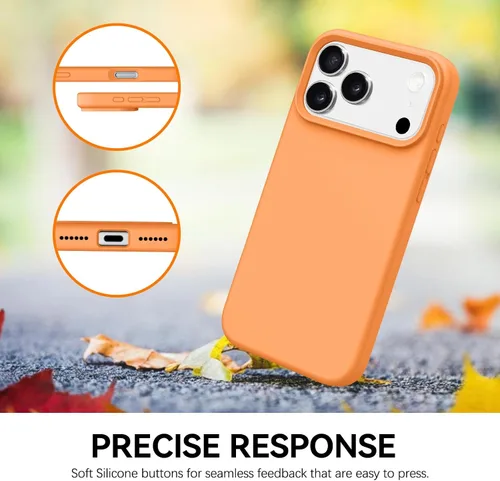 Miniatura 387 de GUAGUA Funda compatible con iPhone 17 Pro Max de 6.9 pulgadas, silicona líquida, goma de gel suave, delgada, forro de microfibra delgada