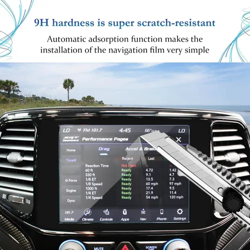 Miniatura 2 de SKTU Protector de pantalla para Jeep Grand Cherokee 2021 2019-2021 Grand Cherokee 8.4 pulgadas navegación 2021 Grand Cherokee Accesorios vidrio