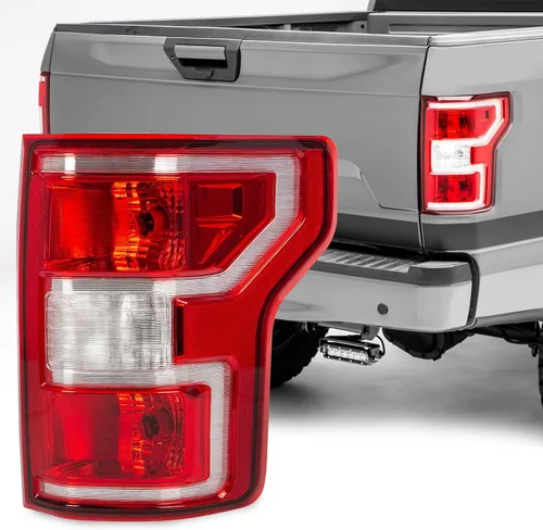 RANSOTO Luz trasera derecha del lado del pasajero compatible con Ford F-150 2018-2020 - Lámpara de freno trasera con bombillas, sustituye a