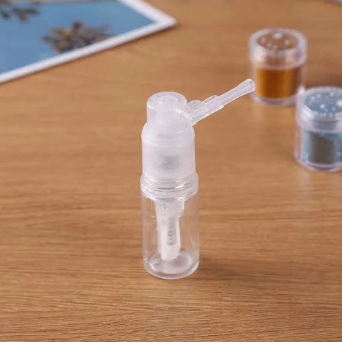 Miniatura 8 de Botella de spray de polvo vacía de cosméticos de viaje, botella de peluquería de fibra recargable para el cabello, olla caja de crema, herramienta