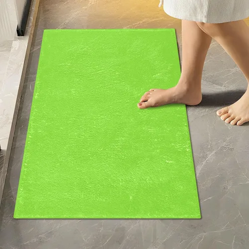 Miniatura 63 de Alfombra de baño amarilla, suave, absorbente, lavable a máquina, juego de alfombras de baño antideslizantes para puerta de baño, dormitorio