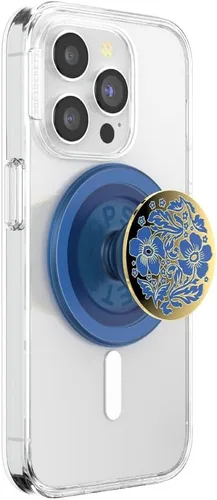 Miniatura 18 de PopSockets Agarre para teléfono con soporte magnético, parte superior intercambiable, sujeción segura para fundas MagSafe de iPhone, agarre