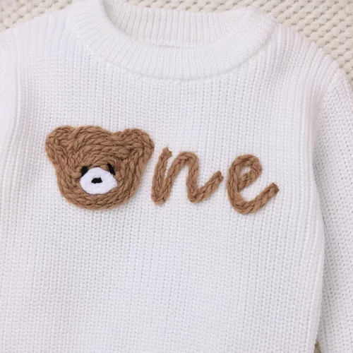 Miniatura 109 de Suéter de primer cumpleaños para bebés y niñas de un año de edad, sesión de fotos, otoño e invierno