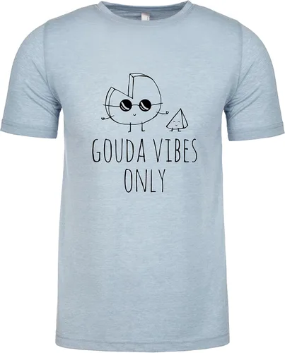 Miniatura 21 de Moonlight Makers Camiseta gráfica para hombre, camiseta divertida, camisas con refranes de queso, gris jaspeado o índigo