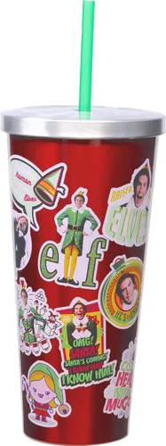 Miniatura 6 de Spoontiques DC Comics - Vaso de acero inoxidable, 24 onzas, taza de viaje aislada de doble pared con pajilla, Batman