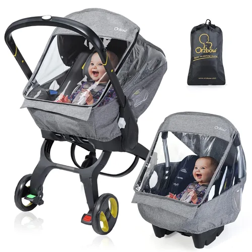 Miniatura 7 de Funda de lluvia universal para asiento de automóvil, EVA de grado alimenticio, protector impermeable contra la intemperie para asiento de automóvil